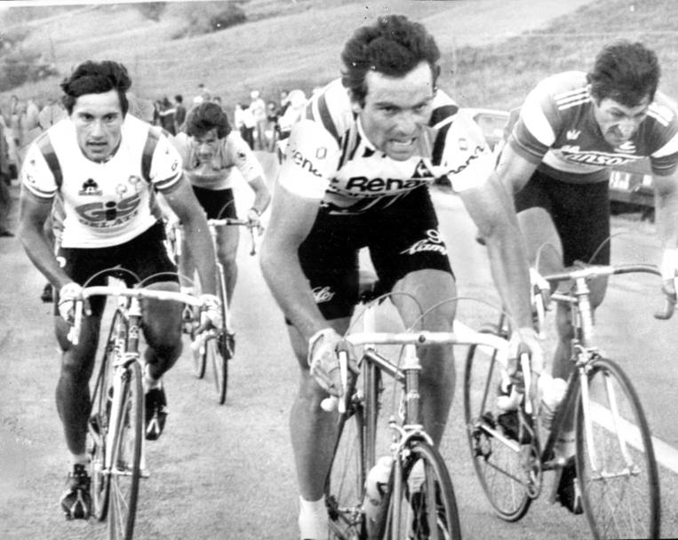 Sulle strade italiane del Giro ‘80 combatte con Saronni e Moser (Ap)